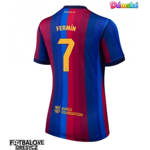 Barcelona Fermin Lopez #7 Dámské Domácí Dres 2026-27 Krátký Rukáv Barcelona Fermin Lopez #7 Dámské Domácí Dres 2026-27 Krátký Rukáv